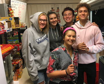 BTI Students Staffing the Snack Shack
